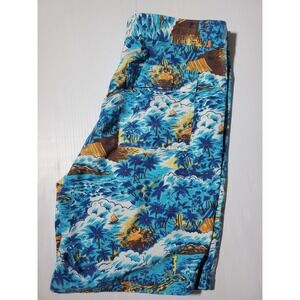 Brooks Brothers Red Fleece Mens Swim Shorts Waist 34 Island Themed